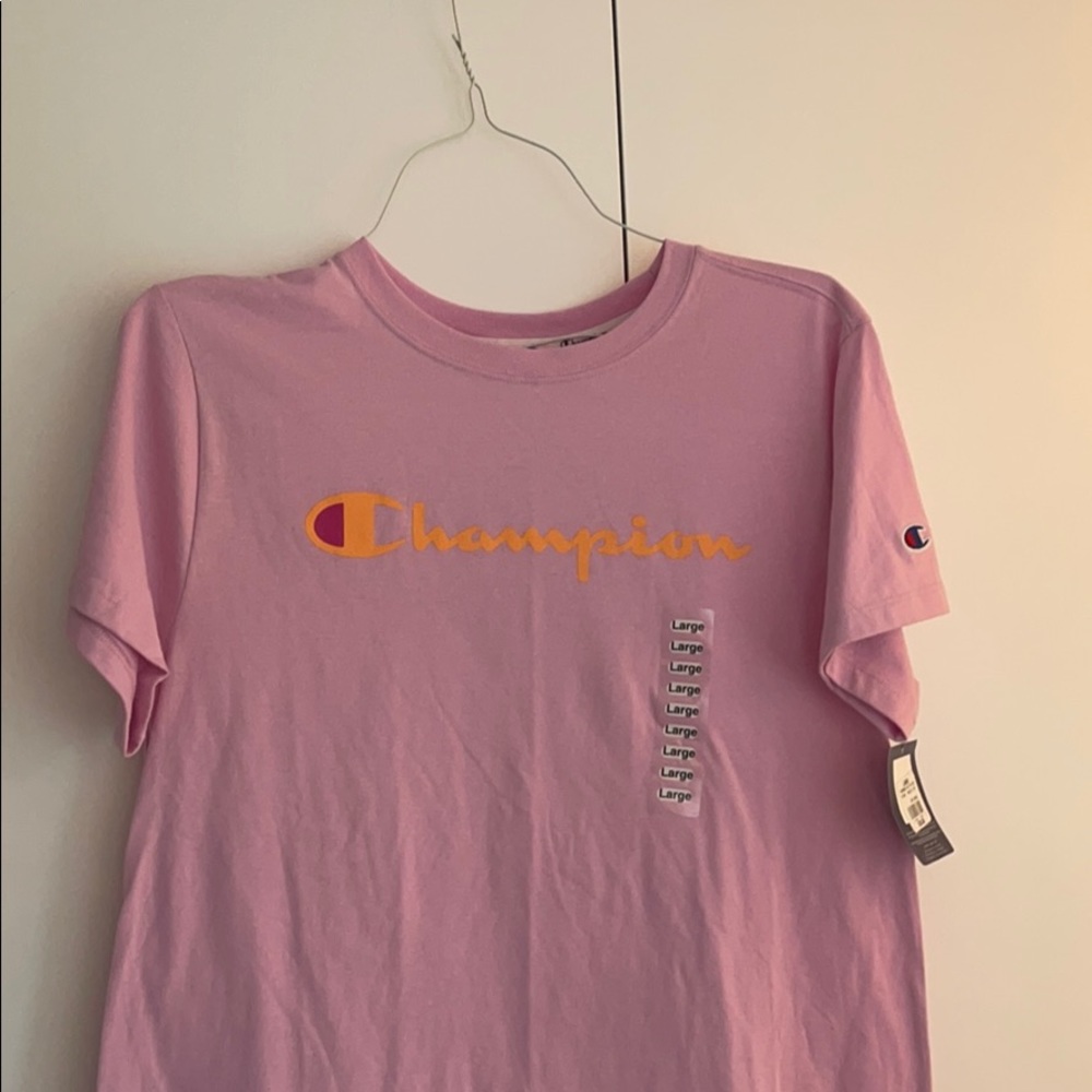 champion pink top, never worn with tags